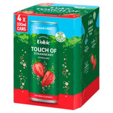 Volvic strawberry sparkling flavoured water 4 x 330ml cans (British brand)