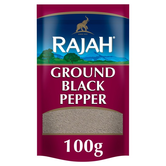 Rajah ground black pepper powder 100g, imported from the UK