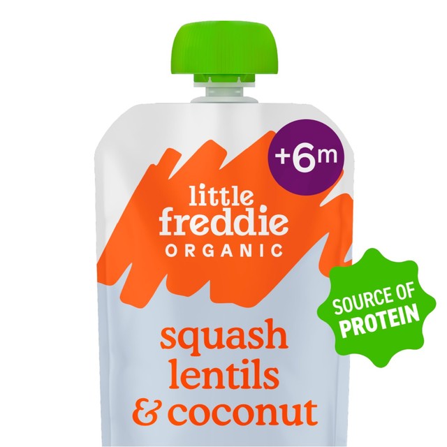 Little Freddie butternut squash baby food pouch 100g, UK version