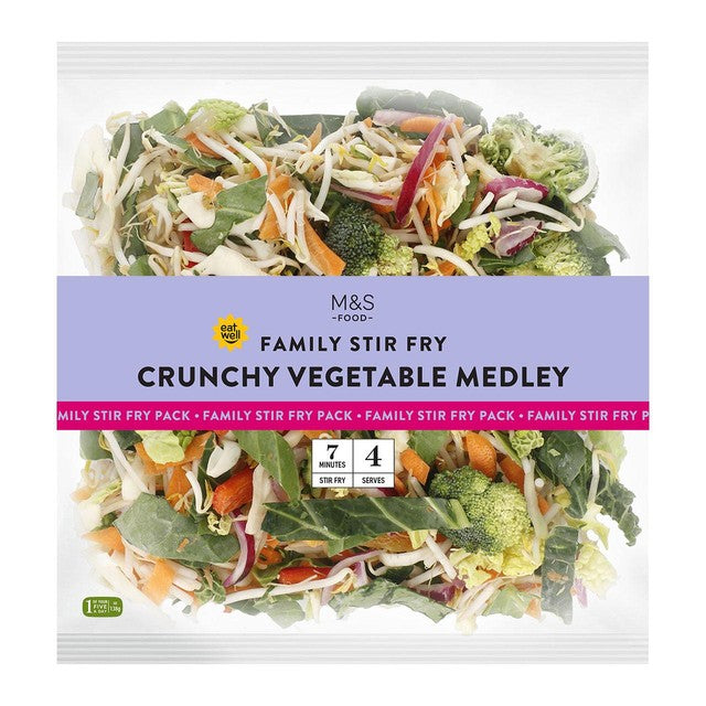 Marks & Spencer mixed vegetable medley bag 550g, imported from the UK