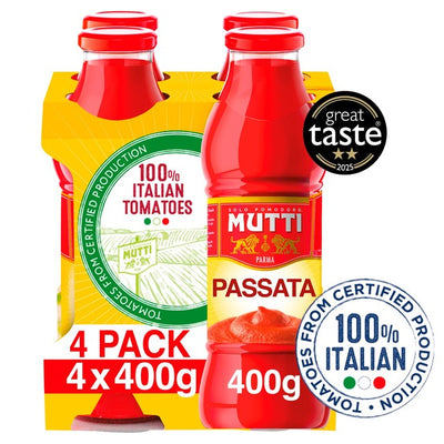 M&S Mutti Classic Italian Tomato Passata 4 x 400g- Buy online at McGrocer