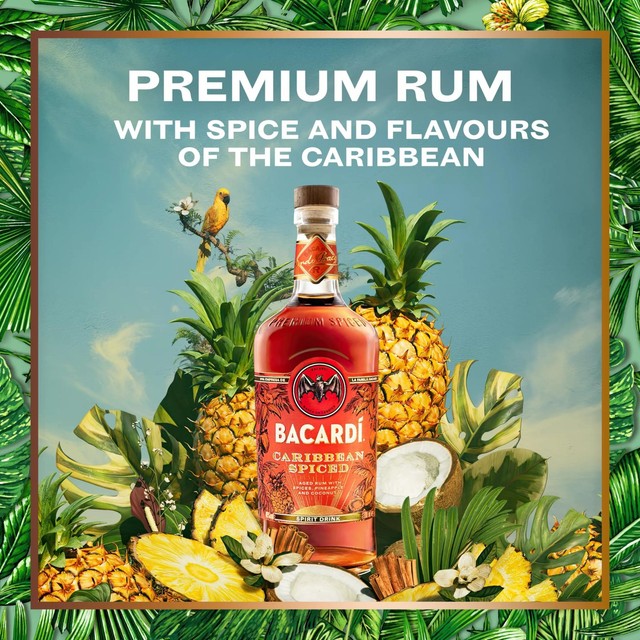 Bacardi Caribbean Spiced Premium Rum 70cl - British product