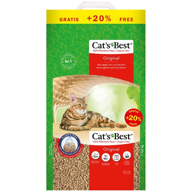 Cat's Best clumping cat litter 5.2kg - British product