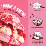 Flower & White Raspberry meringue cloud 260g - British product