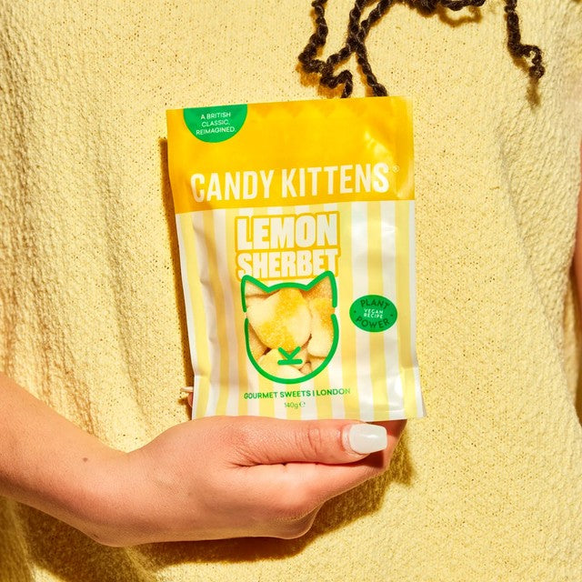 Candy Kittens Lemon Sherbet fruit gums 140g - British product
