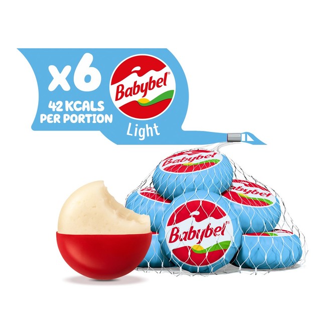 Babybel Light cheese snacks 6-pack imported from the UK