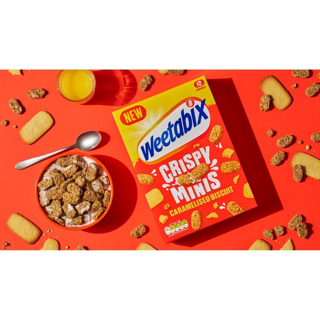 Weetabix Crispy Minis Caramelised Biscuit cereal 500g (British brand)