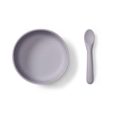 Vital Baby silicone suction feeding bowl set dusky mauve (British brand)