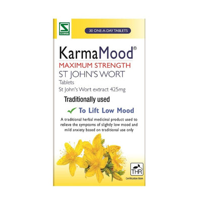 M&S Schwabe Pharma KarmaMood Maximum Strength St John's Wort Mood Support Tablets 425mg- Buy online at McGrocer
