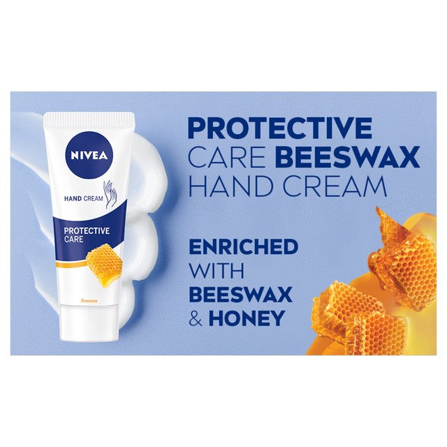 Nivea Beeswax Hand Cream with honey 75ml, imported from the UK