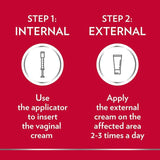 Canesten thrush internal and external cream combi 5g and 10g - British product