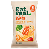 Eat Real Kids Veggie Straws Cheese Flavour 5 x 16g - British product