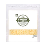 M&S grated cheddar and mozzarella cheese 250g, imported from the UK