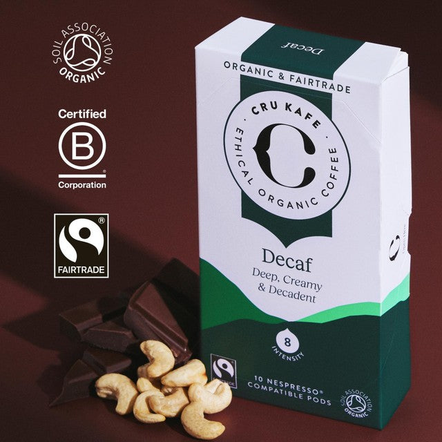 CRU Kafe decaf coffee pods 20 pack - British product