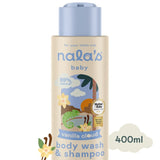 Nala's Baby Vanilla Cloud body wash and shampoo, imported from the UK