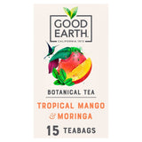 Good Earth Tropical Moringa Mango tea bags 15 count, UK version