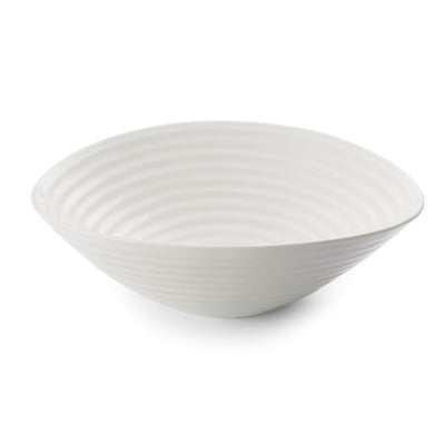 Grand Bol à Salade en Porcelaine Blanche Sophie Conran pour Portmeirion 33cm