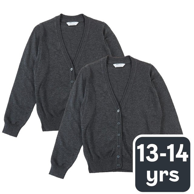 M&S Girls Cardigan Grey 13-14 Years, imported from the UK