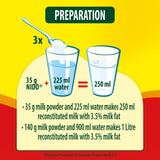 Nido full cream milk powder 900g, imported from the UK
