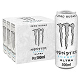Monster Ultra Zero Sugar energy drink 9 x 500ml, imported from the UK
