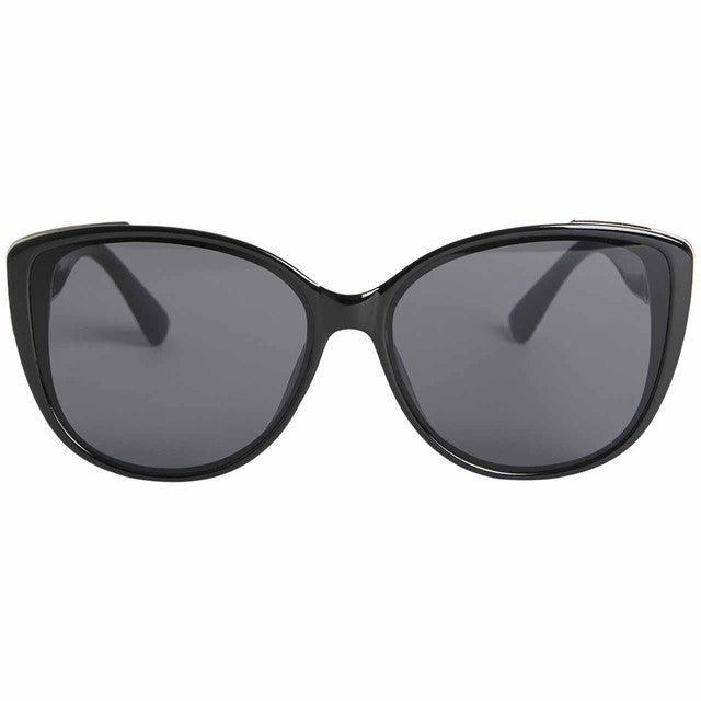 M&S Women's Collection Cat Eye Sunglasses Black, imported from the UK
