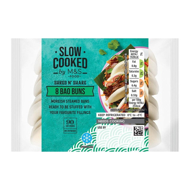 M&S 8 bao buns 224g, imported from the UK