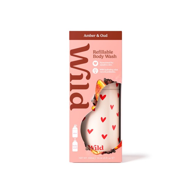Wild Amber Oud body wash starter pack (British brand)