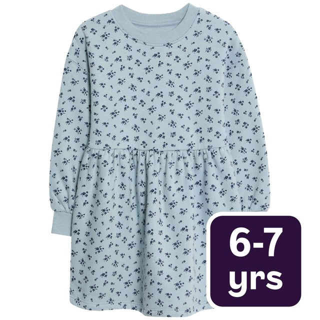 M&S ditsy floral navy dress 6-7 years, imported from the UK