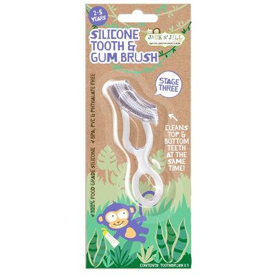 Brosse à dents en silicone Brush Baby pour dents et gencives Enfants Brosse à dents en silicone