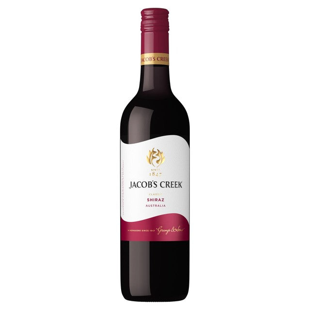 Jacob's Creek Shiraz red wine 75cl, UK version