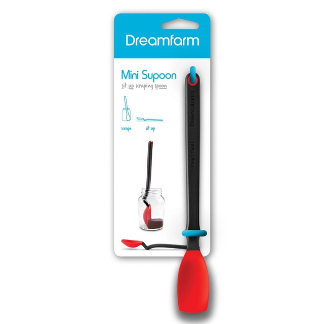 Dreamfarm MiniSupoon Red scraping spoon 20.5cm - British product