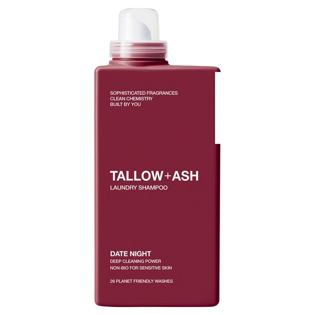 Tallow + Ash Date Night laundry shampoo, imported from the UK