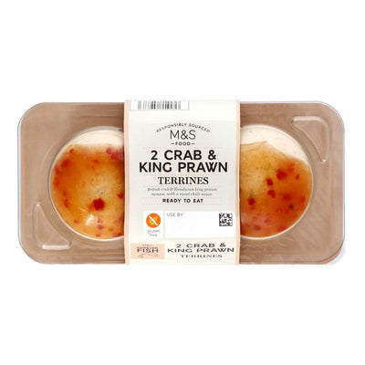 M&S Krabben- & Königsgarnelen-Terrine Süßchili Party Food 120g