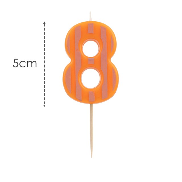 Talking Tables Number 8 candle 13cm, UK version