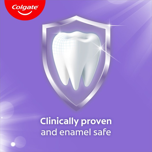 Colgate Advanced White Purple toothpaste, imported from the UK