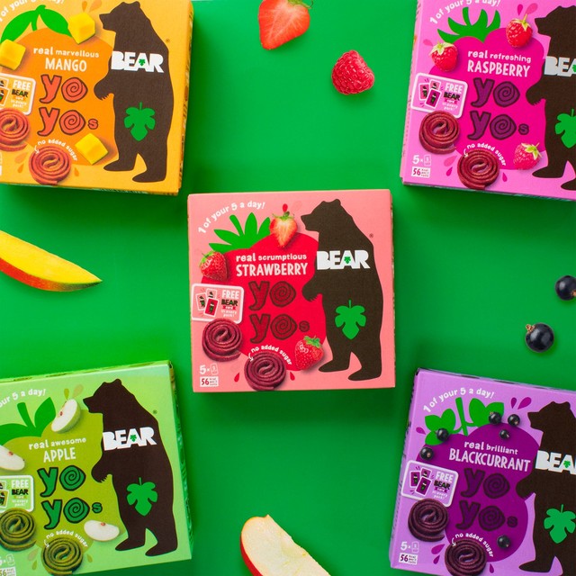 Bear Fruit Yoyos Apple 100g Multipack - British product
