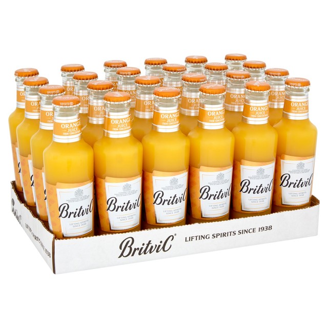 Britvic orange juice from concentrate 24 x 200ml - British product
