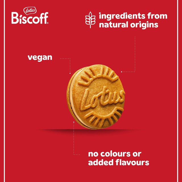 Lotus Biscoff sandwich biscuits with Biscoff cream 150g, UK version