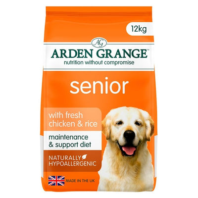طعام الكلاب الجاف Arden Grange Senior بالدجاج والأرز 12 كجم من M&S - اشترِ عبر الإنترنت من McGrocer