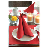 Duni red compostable 2 ply paper napkins 125 pack, imported from the UK