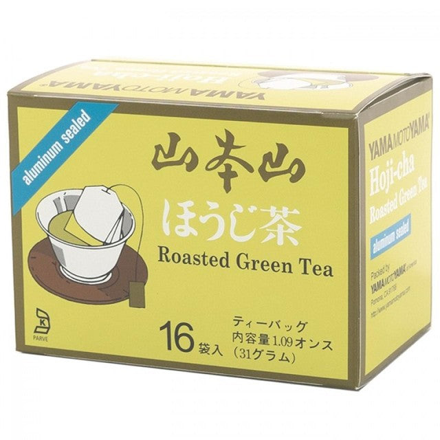 Yamamotoyama Hoji Cha green tea bags 16 per pack (British brand)
