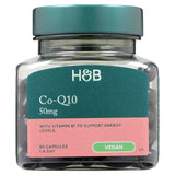 Holland & Barrett Co-Q10 50mg soft gel vegan capsules, UK version
