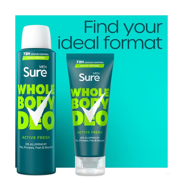 Sure Active Fresh deodorant cream 75ml (British brand)