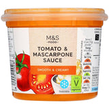 M&S Tomato & Mascarpone pasta sauce (British brand)