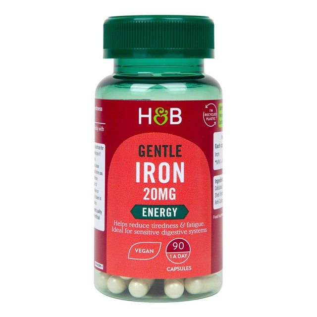Holland & Barrett Gentle Iron capsules 90 pack, UK version