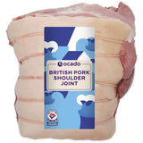 Ocado British boneless pork shoulder joint medium 1.6kg imported from the UK