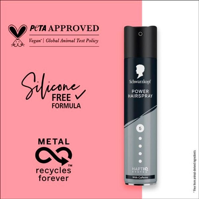 Schwarzkopf Power Hairspray 250ml (British brand)