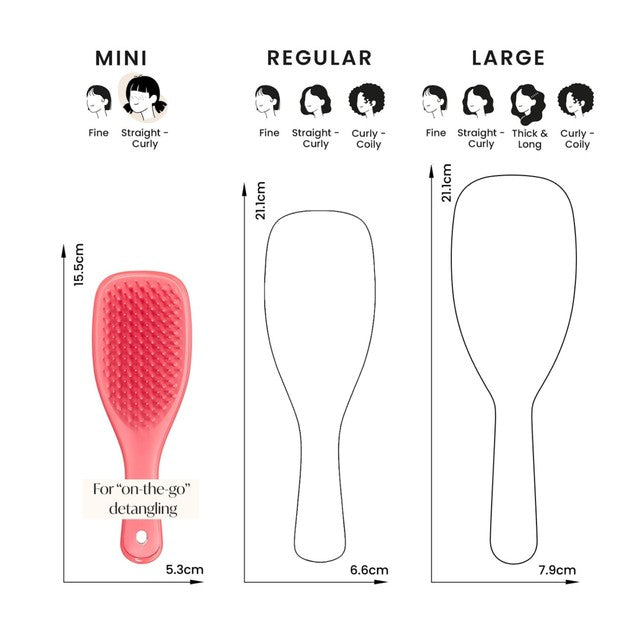 Tangle Teezer hairbrush Pink Punch Mini (British brand)