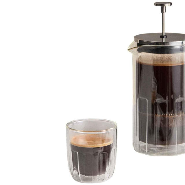 M&S small double-walled glass mug handleless (British brand)