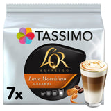 Tassimo caramel latte macchiato coffee pods 7 pack (British brand)